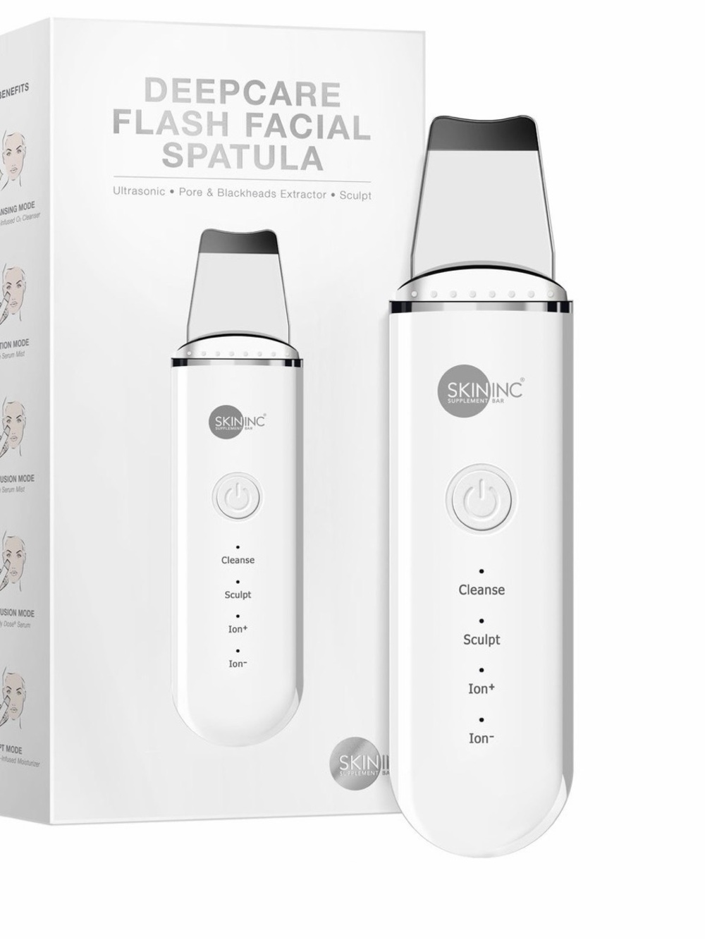 New SkinInc Deepcare Flash Facial Spatula-Ultrasonic Skin Tool